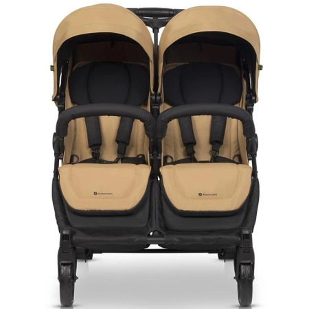 EuroCart Doblo wózek dla bliźniaków kolor Camel jasnobrązowy